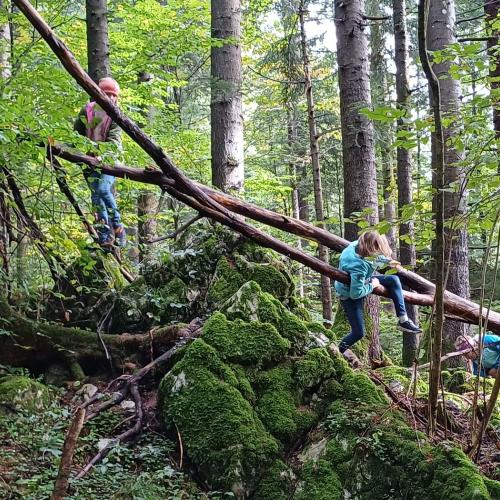 Oben drüber - unten durch