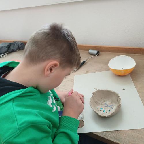 Schüsseln im Detail.