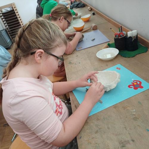 Schüsseln im Detail.